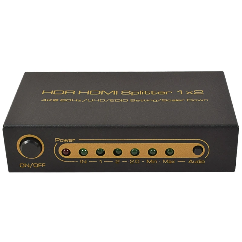 Ultra HD HDMI One-Two Two-In-1 Out 4K3D Video Splitter Supports Simultaneous Output of Two Resolutions EU Plug
Ultra HD HDMI One-Two Two-In-1 Out 4K3D Video Splitter Supports Simultaneous Output of Two Resolutions EU Plug