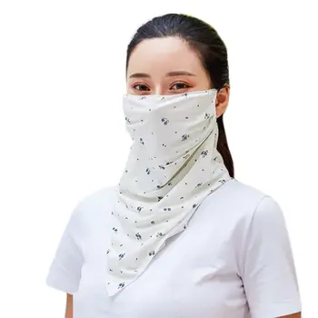 Women Ice Silk Face Mask Floral Sunscreen Triangle Scarf Earloops Neck Gaiter LX9E
Women Ice Silk Face Mask Floral Sunscreen Triangle Scarf Earloops Neck Gaiter LX9E