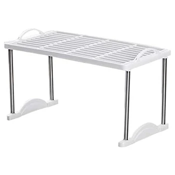 Stacking Storage Shelf Plastic Kitchen Organizer for Cabinets Pantry Shelves Countertops White Middle By Livesimple
Stacking Storage Shelf Plastic Kitchen Organizer for Cabinets Pantry Shelves Countertops White Middle By Livesimple