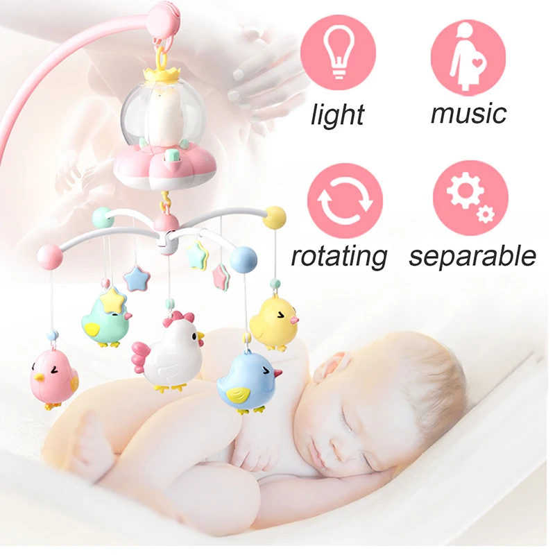 Hot Baby Crib Bed Bell Toy 0-12 Months Mobile Musical Bed Bell With Animal Rattles Projection Cartoon Early Learning Kids Toy
Hot Baby Crib Bed Bell Toy 0-12 Months Mobile Musical Bed Bell With Animal Rattles Projection Cartoon Early Learning Kids Toy