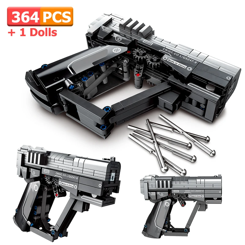 SEMBO Blocks Technical 264 Pcs DIY Building Blocks Gun Toy Pistol With Bullet Plastic Arms Model Children Toys For Boys Gifts
SEMBO Blocks Technical 264 Pcs DIY Building Blocks Gun Toy Pistol With Bullet Plastic Arms Model Children Toys For Boys Gifts