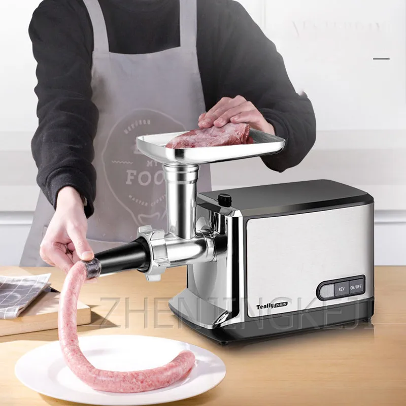 

Electric Meat Grinder Fully Automatic Stainless Steel Multifunction Chopper Slicer Sausage Stuffer Meat Mincer Food Processor