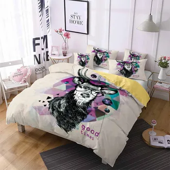 Deer Printing Skin Friendly Home Duvet Cover Set with Pillowcase Full Queen King Double Bed Linen Set Boys Girl Animals Bedding
Deer Printing Skin Friendly Home Duvet Cover Set with Pillowcase Full Queen King Double Bed Linen Set Boys Girl Animals Bedding