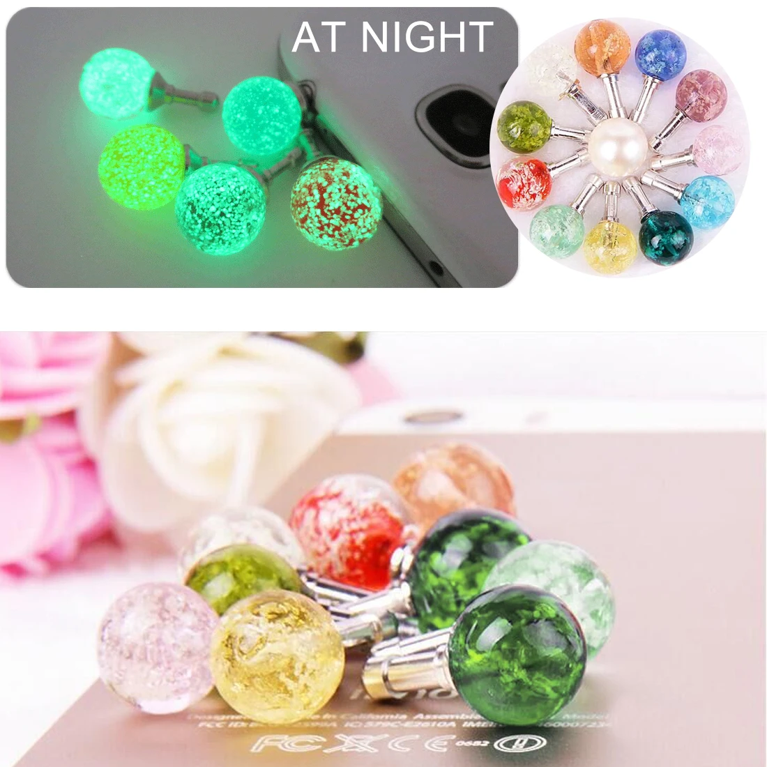 Luminous Round Rhinestone Dust Plug Cell Phone 3.5mm Earphone Jack Anti Dust Plug Universal Dust Plug Mobile Accessories
Luminous Round Rhinestone Dust Plug Cell Phone 3.5mm Earphone Jack Anti Dust Plug Universal Dust Plug Mobile Accessories
