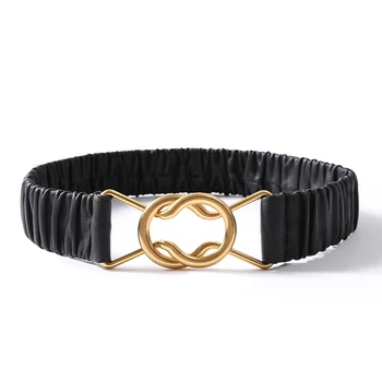 CETIRI Elegant Women Metal Buckle Elastic Belt Waistband Accessories Belt Lady Decoration Simple Fashion Belt For Dress Jean 
CETIRI Elegant Women Metal Buckle Elastic Belt Waistband Accessories Belt Lady Decoration Simple Fashion Belt For Dress Jean