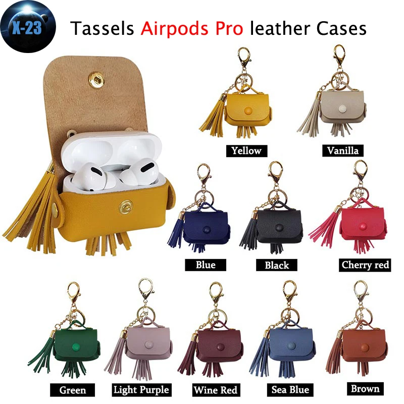Luxury tassels Leather With Hook Wireless Bluetooth Earphone Protective Case For Apple AirPods Pro fashion Bags Accessories
Luxury tassels Leather With Hook Wireless Bluetooth Earphone Protective Case For Apple AirPods Pro fashion Bags Accessories