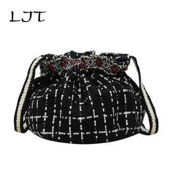 LJT Female 2019 New Fashion Casual Linen Drawstring Tassel Bucket Bag Women High Capacity Shoudler Messenger Bag Shopping Tote
LJT Female 2019 New Fashion Casual Linen Drawstring Tassel Bucket Bag Women High Capacity Shoudler Messenger Bag Shopping Tote