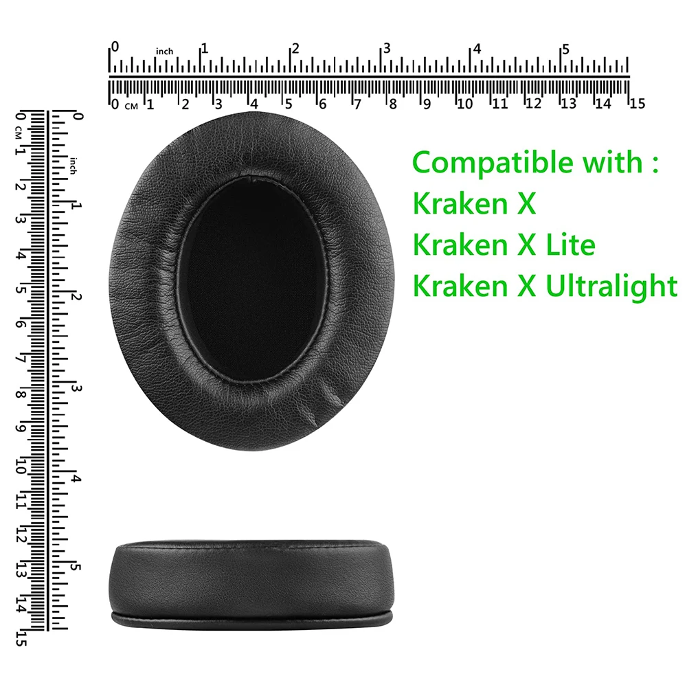 QuickFit Protein Leather Replacement Earpads Ear PadsCushion Repair Parts for Razer Kraken X Ultralight Lite Headphones Headsets QuickFit Protein Leather Replacement Earpads Ear PadsCushion Repair Parts for Razer Kraken X Ultralight Lite Headphones Headsets