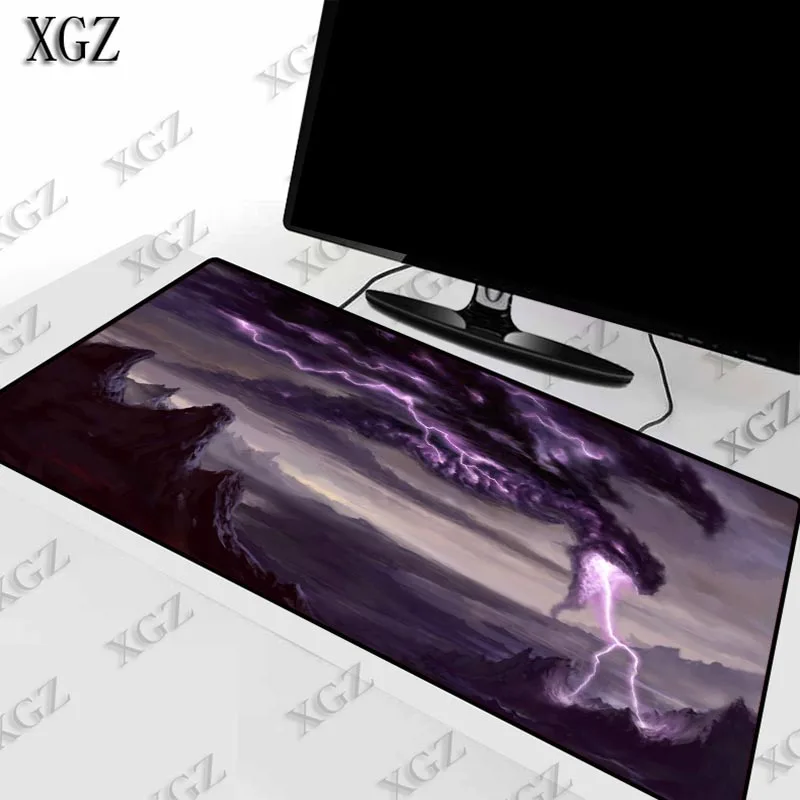 Фото Игровой коврик для мыши XGZ большой игровой компьютерный с рисунком облаков
