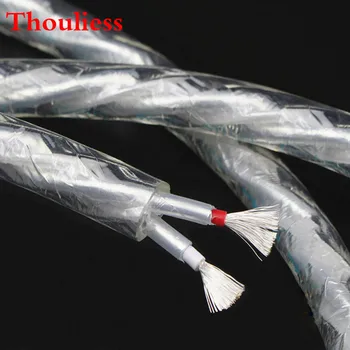 Thouliess Hi-Fi OFC+7N OCC Silver Plated Liton AMP Audio Speaker Signal Cable
Thouliess Hi-Fi OFC+7N OCC Silver Plated Liton AMP Audio Speaker Signal Cable