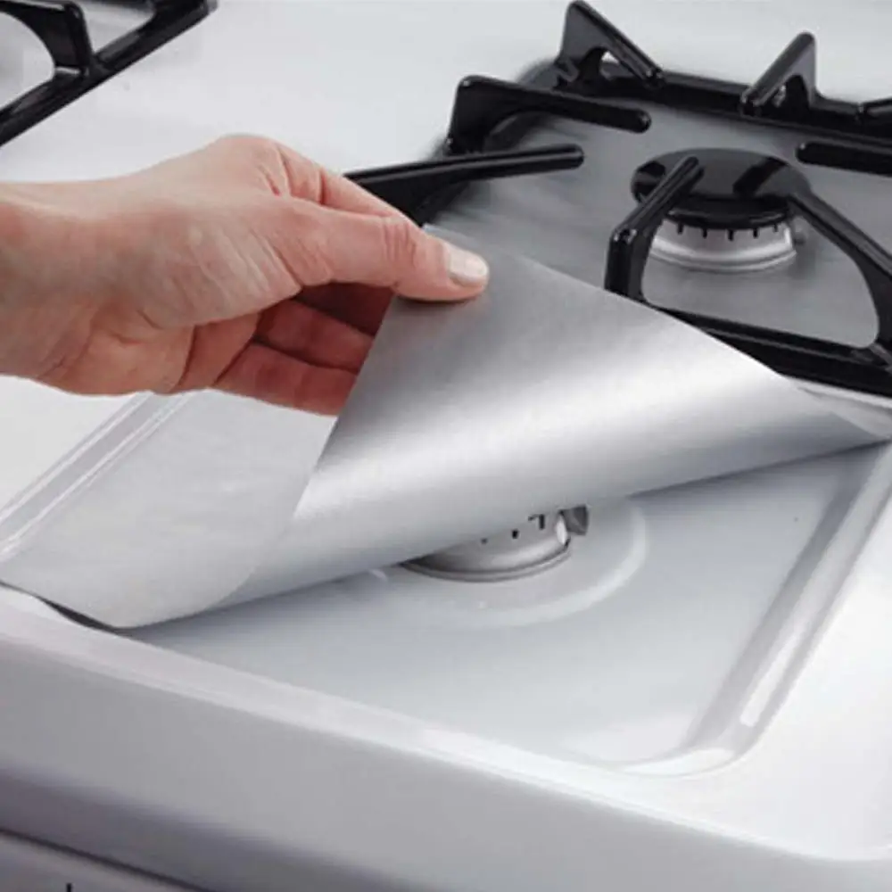 Anti-fouling Oil Protector Pad Liner Reusable Gas Cover Stove Burner Mat High Temperature Resistance Clean Kitchen Tools | Дом и сад