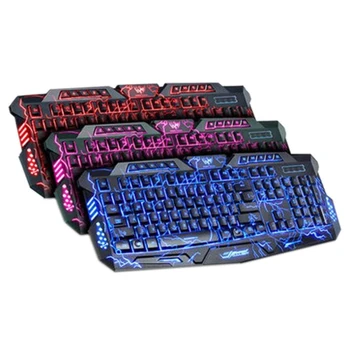Adjustable Color Luminous Backlit Crack Multimedia Gaming Keyboard Games & Accessories
Adjustable Color Luminous Backlit Crack Multimedia Gaming Keyboard Games & Accessories