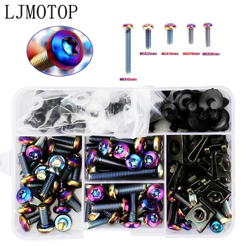 For Honda CB1100 CRF1000L AFRICA TWIN CBF1000 CB600F Universal CNC Motorcycle Fairing screws Bolt outer Hexangular Screw Nut
For Honda CB1100 CRF1000L AFRICA TWIN CBF1000 CB600F Universal CNC Motorcycle Fairing screws Bolt outer Hexangular Screw Nut