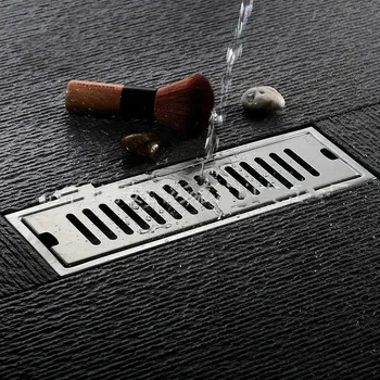New Stainless Steel Shower Drain Bathroom Floor Drain Tile Insert Rectangle Anti-odor Floor Waste Grates 30/40/50/60cm pf92906
New Stainless Steel Shower Drain Bathroom Floor Drain Tile Insert Rectangle Anti-odor Floor Waste Grates 30/40/50/60cm pf92906