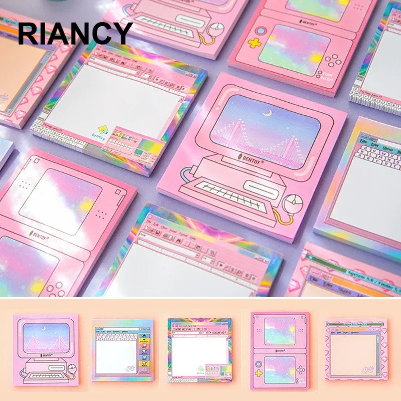 Computer Game Machine Self-adhesive Stickers Planner Memo Pad 50 Sheets Kawaii Sticky Notes Stationery Cute Papeleria Notepad
Computer Game Machine Self-adhesive Stickers Planner Memo Pad 50 Sheets Kawaii Sticky Notes Stationery Cute Papeleria Notepad