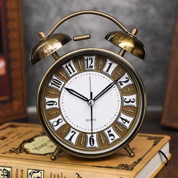 4 inch Retro Metal Alarm Clock Simple Bedside Mute Movement Luminous Table Clocks Dormitory Student Morning Gets up Clock
4 inch Retro Metal Alarm Clock Simple Bedside Mute Movement Luminous Table Clocks Dormitory Student Morning Gets up Clock