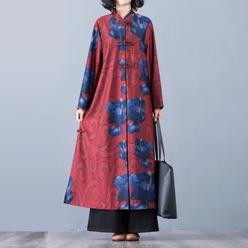 Women Long Sleeve Vintage Stand Collar Long Maxi Dresses Vestido Ethnic Style Kaftan Loose Sundress Robe Dresses Plus Size
Women Long Sleeve Vintage Stand Collar Long Maxi Dresses Vestido Ethnic Style Kaftan Loose Sundress Robe Dresses Plus Size