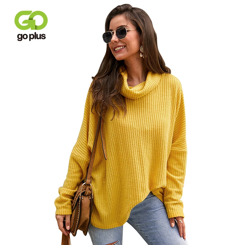 GOPLUS Solid Turtleneck Women's Sweater Thick Warm Batwing Sleeve Pullover 2019 Autumn Winter Oversize Women's Jumper Pull Femme
GOPLUS Solid Turtleneck Women's Sweater Thick Warm Batwing Sleeve Pullover 2019 Autumn Winter Oversize Women's Jumper Pull Femme