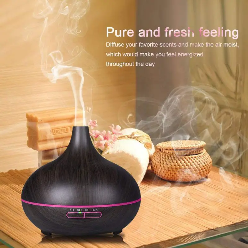 Balight 7 Color Changing LED Lights 400ml Ultrasonic Air Humidifier Aroma Essential Oil Diffuser with Wood Grain For Office Home
Balight 7 Color Changing LED Lights 400ml Ultrasonic Air Humidifier Aroma Essential Oil Diffuser with Wood Grain For Office Home