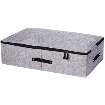Bedside Storage Bag Cotton Linen Zipper Portable Organizer Bed Bottom Laundry Containing Washable Packing Box for Blanket Comfor
Bedside Storage Bag Cotton Linen Zipper Portable Organizer Bed Bottom Laundry Containing Washable Packing Box for Blanket Comfor