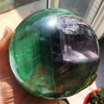 90mm large size Natural Colorful green purple color Fluorite Quartz Crystal Sphere Ball for decorative
90mm large size Natural Colorful green purple color Fluorite Quartz Crystal Sphere Ball for decorative