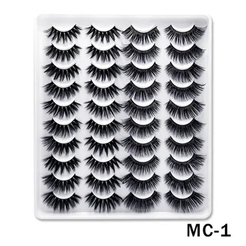 20 Pairs Fake Eyelashes Lashes Natural Dramatic Volume Eyelashes Extension False Eyelashes 3D Makeup Kit
20 Pairs Fake Eyelashes Lashes Natural Dramatic Volume Eyelashes Extension False Eyelashes 3D Makeup Kit