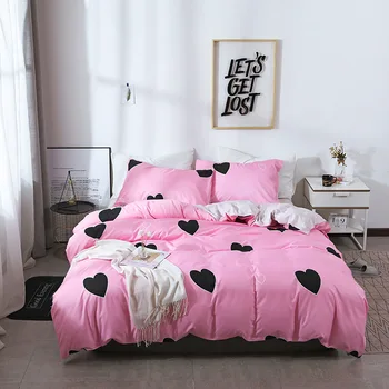 3pcs Pink heart kawaii Bedding Set Luxury Queen Size Bed Sheets Children Quilt Soft Comforter Cotton Bedding Sets For Girl
3pcs Pink heart kawaii Bedding Set Luxury Queen Size Bed Sheets Children Quilt Soft Comforter Cotton Bedding Sets For Girl