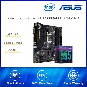 Intel Core I5 9600KF Boost 4.6 GHz CPU Processor With Original Box ASUS Z390 Motherboard GAMING Motherboard Cpu Combo
Intel Core I5 9600KF Boost 4.6 GHz CPU Processor With Original Box ASUS Z390 Motherboard GAMING Motherboard Cpu Combo