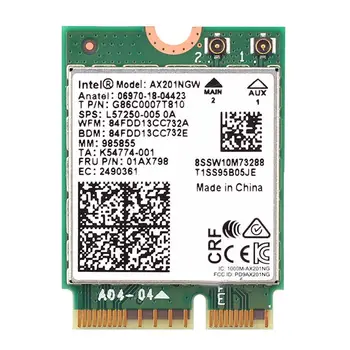 Intel Wi-Fi 6 Intel AX201 Bluetooth 5.0 Dual Band 2.4G/5G Wireless NGFF Wifi Card AX201NGW 802.11ac/ax 2.4Gbps Wlan adapter
Intel Wi-Fi 6 Intel AX201 Bluetooth 5.0 Dual Band 2.4G/5G Wireless NGFF Wifi Card AX201NGW 802.11ac/ax 2.4Gbps Wlan adapter