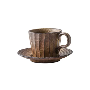 KINGLANG Retro Ceramic Coffee Mug with Saucer 200ml Cup Handmade Porcelain Mug
KINGLANG Retro Ceramic Coffee Mug with Saucer 200ml Cup Handmade Porcelain Mug