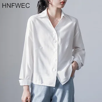 2020 New Spring Summer Lapel Solid Color Wild Casual Cotton Shirt Women Office Lady Temperament Slim Fit Tops Tide V131 
2020 New Spring Summer Lapel Solid Color Wild Casual Cotton Shirt Women Office Lady Temperament Slim Fit Tops Tide V131