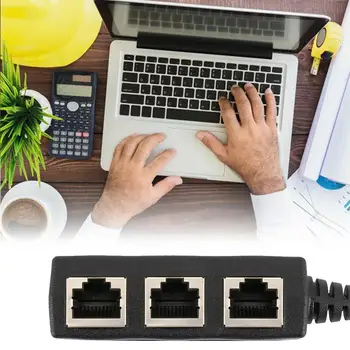 1 Pcs Splitter RJ-45 Male Network Adapter Ethernet 3 Male LAN 1 Cable To Connector Port Network Ethernet Splitter Cable Fem K0C9
1 Pcs Splitter RJ-45 Male Network Adapter Ethernet 3 Male LAN 1 Cable To Connector Port Network Ethernet Splitter Cable Fem K0C9