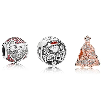 925 Sterling Silver Charm Santa Claus Christmas Tree Beads For Women Pandora Charm Bracelet 
925 Sterling Silver Charm Santa Claus Christmas Tree Beads For Women Pandora Charm Bracelet