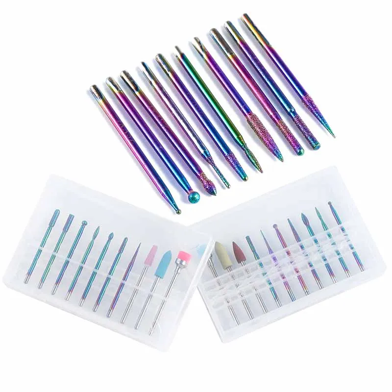 10pc/box Nail Drill Bit Diamond Electric Manicure Cutter Cuticle Removal Tool Brush Symphony Accessories Nail Art Tools
10pc/box Nail Drill Bit Diamond Electric Manicure Cutter Cuticle Removal Tool Brush Symphony Accessories Nail Art Tools