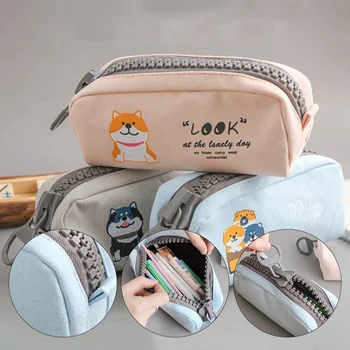 Big Zipper Cute Dog Pencil Case Big Capacity Canvas School Pencil Bag Storage Bag Pen Pouch School Supplies Stationery Estuches
Big Zipper Cute Dog Pencil Case Big Capacity Canvas School Pencil Bag Storage Bag Pen Pouch School Supplies Stationery Estuches
