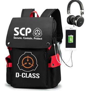SCP Foundation Backpack laptop bag Men Travel bags USB Oxford Backpack schoolbag SCP Cosplay Boys Girls
SCP Foundation Backpack laptop bag Men Travel bags USB Oxford Backpack schoolbag SCP Cosplay Boys Girls
