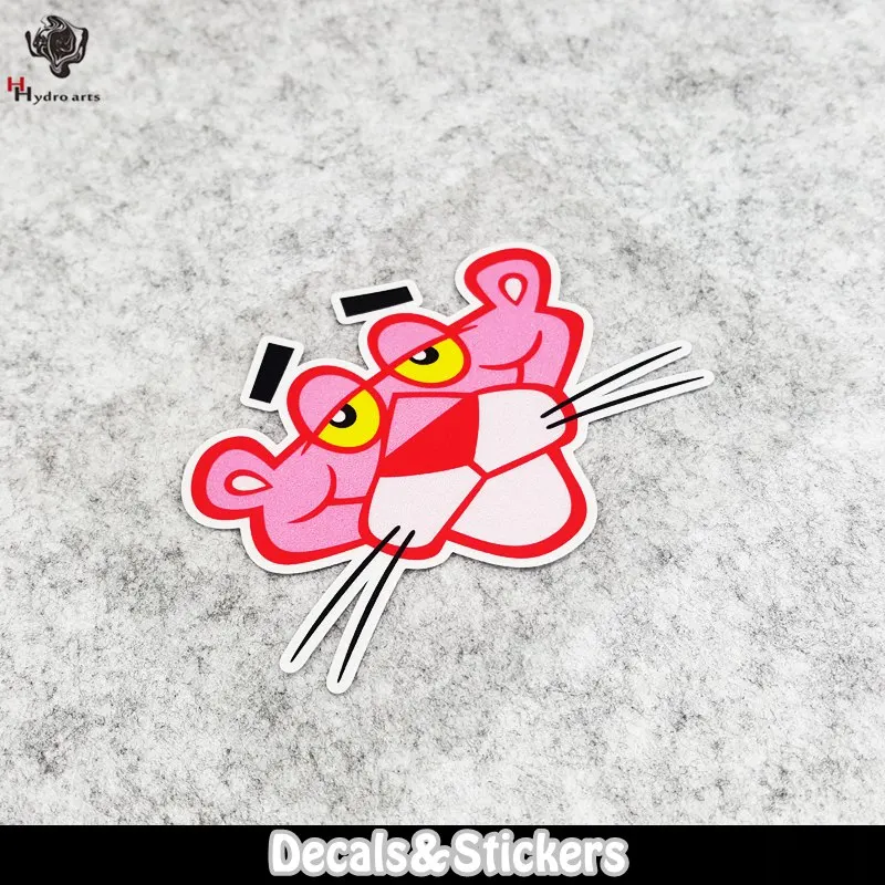 NO.LN254 Cartoon Pink Tiger MOTO GP Reflective Sticker Car Decals Racing Motorcycle Windshield Bike Tank cup | Автомобили и