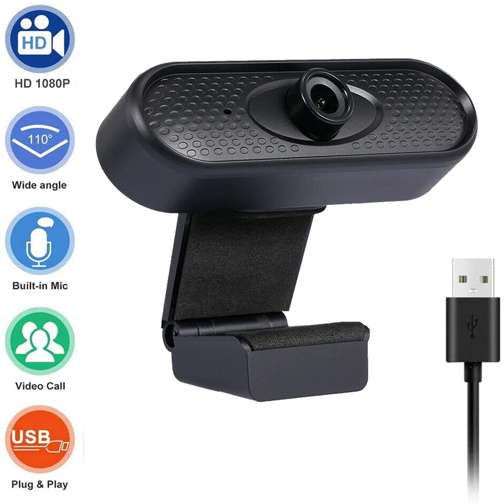 1080P HD Webcam 2MP USB Web Cam Computer Camera Web Camera For Computer PC With Microphone Webcam For Home Office
1080P HD Webcam 2MP USB Web Cam Computer Camera Web Camera For Computer PC With Microphone Webcam For Home Office