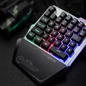 G40 One-Handed RGB Mechanical 35-Key Mini Gaming Keyboard RGB LED Backlit Keyboard for Tablet PC Computers
G40 One-Handed RGB Mechanical 35-Key Mini Gaming Keyboard RGB LED Backlit Keyboard for Tablet PC Computers