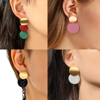 LOVR 2020 New Fashion Round Dangle Drop Earrings for Women Korean Statement Geometry Heart Gold Earrings Wedding Party Jewelry
LOVR 2020 New Fashion Round Dangle Drop Earrings for Women Korean Statement Geometry Heart Gold Earrings Wedding Party Jewelry