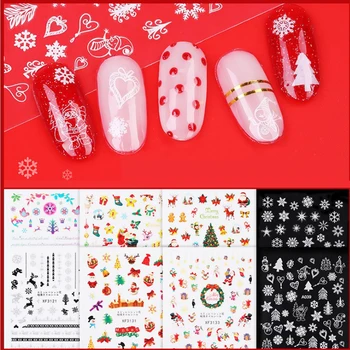 New 3d Christmas cartoon stickers Nail Art Nail Water Decal Santa Claus Snowman Full Wraps Designs Decals 1pcs 
New 3d Christmas cartoon stickers Nail Art Nail Water Decal Santa Claus Snowman Full Wraps Designs Decals 1pcs