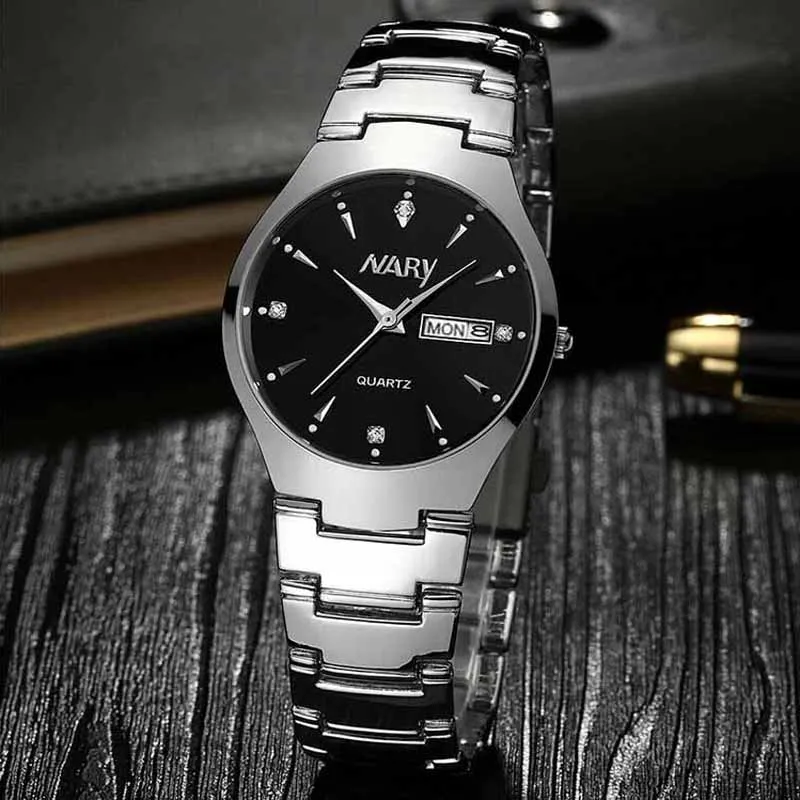 

2020 Fashion Top Nary Watch Men Luxury Business Watches Stainless Steel Band Date Day Quartz Wristwatches Relogios Masculino