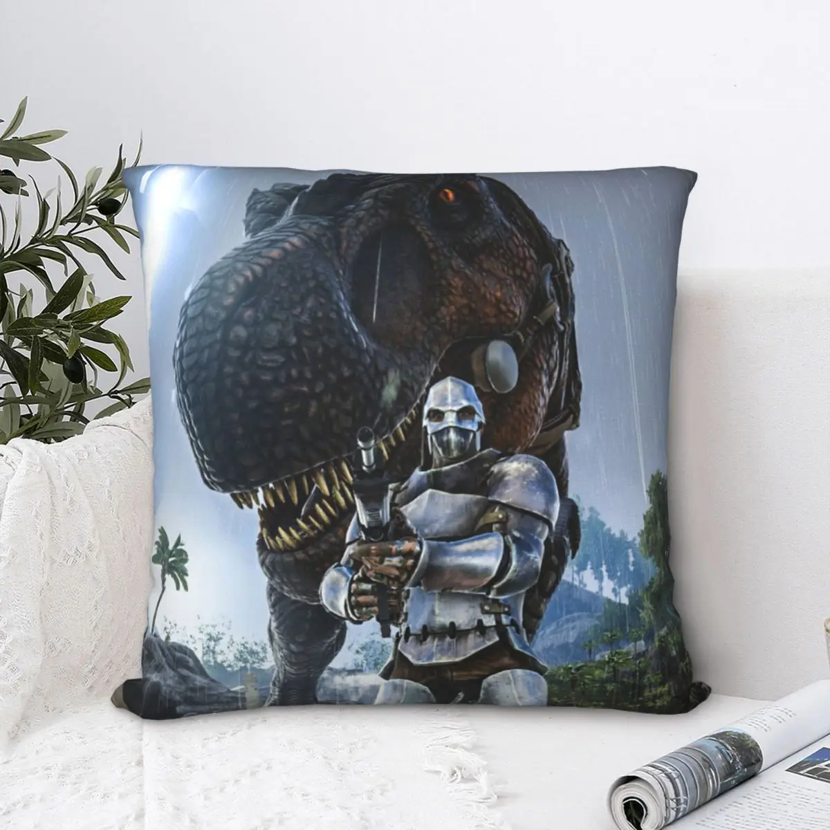 Tribe Polyester Cushion Cover ARK Survival Evolved Dinosaur ARPG Games For Livingroom Office Decorative Soft Hug Pillowcase
Tribe Polyester Cushion Cover ARK Survival Evolved Dinosaur ARPG Games For Livingroom Office Decorative Soft Hug Pillowcase