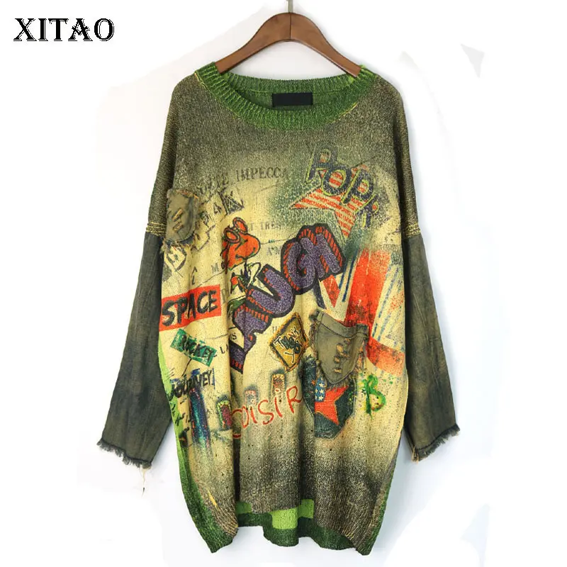 XITAO Knitted Print Pattern Sweater Women Korea Fashion New 2019 Autumn Pullover Elegant Patchwork Small Fresh Sweater WQR1968
XITAO Knitted Print Pattern Sweater Women Korea Fashion New 2019 Autumn Pullover Elegant Patchwork Small Fresh Sweater WQR1968