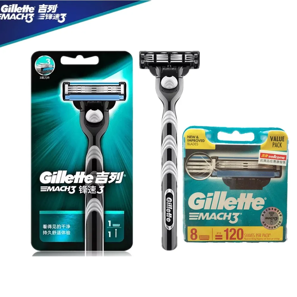 Original Gillette Mach 3 Shaving Razor Blade for Men Face Care 3 Layer Replacement Blade Shaving and Hair Removal
Original Gillette Mach 3 Shaving Razor Blade for Men Face Care 3 Layer Replacement Blade Shaving and Hair Removal