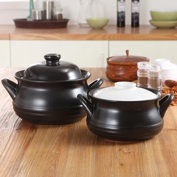 Ceramic soup casserole heat resistant high temperature earthenware cooking pot porridge rice household stew pan stewpot 
Ceramic soup casserole heat resistant high temperature earthenware cooking pot porridge rice household stew pan stewpot