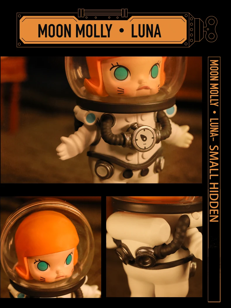 POP MART Molly Steam Punk Animal Toys figure blind box birthday gift new arriving free shipping