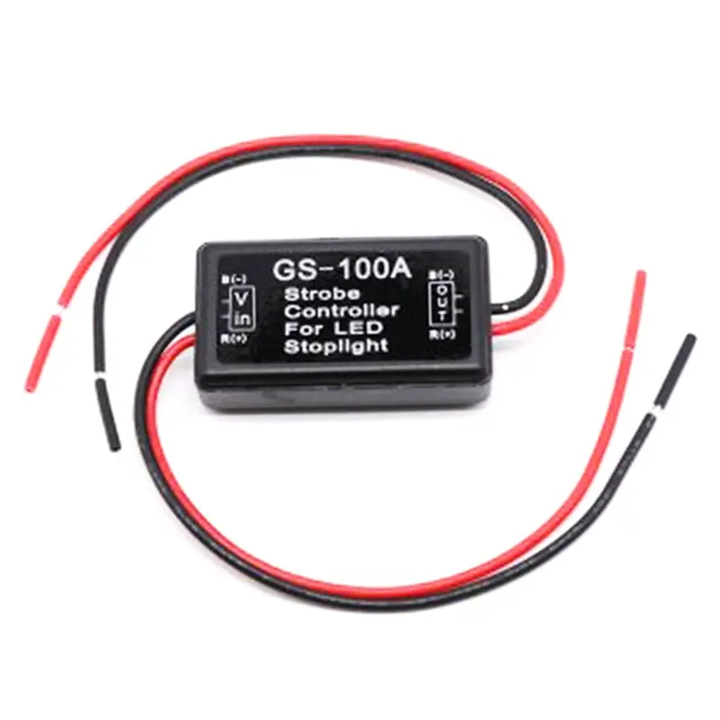 GS-100A Flash Strobe Controller Flasher Module for Car LED Brake Stop Light Lamp 12--24V Waterproof Protection
GS-100A Flash Strobe Controller Flasher Module for Car LED Brake Stop Light Lamp 12--24V Waterproof Protection