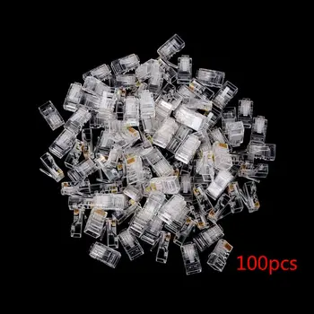 Gold plated RJ45 Net Network Modular Plug Cat5 CAT5e Connector 8P8C utp Unshielded Modular Rj45 Plug NEW 25/100/ 200/500 PCS
Gold plated RJ45 Net Network Modular Plug Cat5 CAT5e Connector 8P8C utp Unshielded Modular Rj45 Plug NEW 25/100/ 200/500 PCS