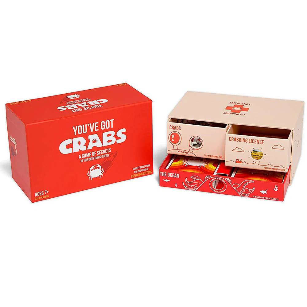 You've Got Crabs A Party Game From The Creators Of explode fun for Board Games Cards Adult child Toy
You've Got Crabs A Party Game From The Creators Of explode fun for Board Games Cards Adult child Toy
